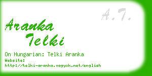 aranka telki business card